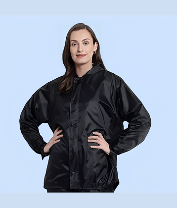 PP Kurtis Long Raincoat - Black