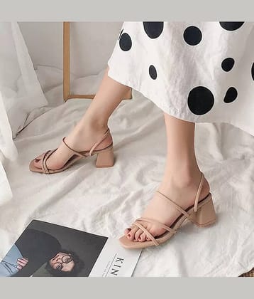 JM Looks Black Women's Sandal Heels