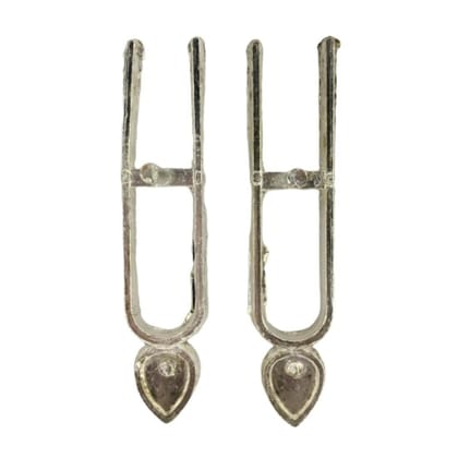 MAYAPURI Tilak Mold/Tilok Kathi (U Shape) Tilak/Tika Stamp Silver, Metal (Pack of 2) MAYAPURI Tilak Mold/Tilok Kathi (U Shape) Tilak/Tika Stamp Silver, Metal (Pack of 2)