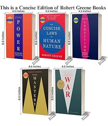 Robert Greene The Concise 5 Books Set (The Concise 48 Laws Of Power, The Concise Laws of Human Nature, The Concise Mastery, The Concise Art of Seduction & The Concise 33 Strategies Of War)Â&nbsp;Paperback â 21 July 2022