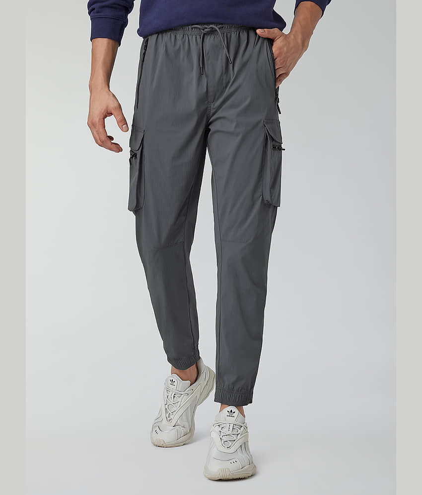 XYXX Grey Nylon Men's Joggers ( Pack of 1 )