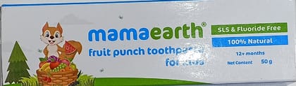 Mamaearth fruit punch toothpaste for kids 12+ month 50g