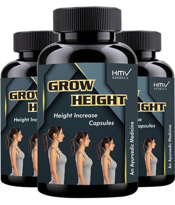 Hmv Herbals Grow Height Herbal Height Growth Capsule 90 No.S Pack of 3