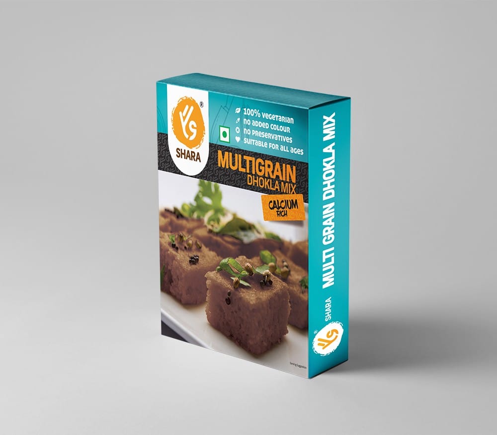 Shara Multigrain Ragi Dhokla Mix (200g) | Calcium Rich & 100% Natural | Healthy Instant Breakfast & Snack
