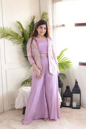 Beena Lavender Three Piece Set-M