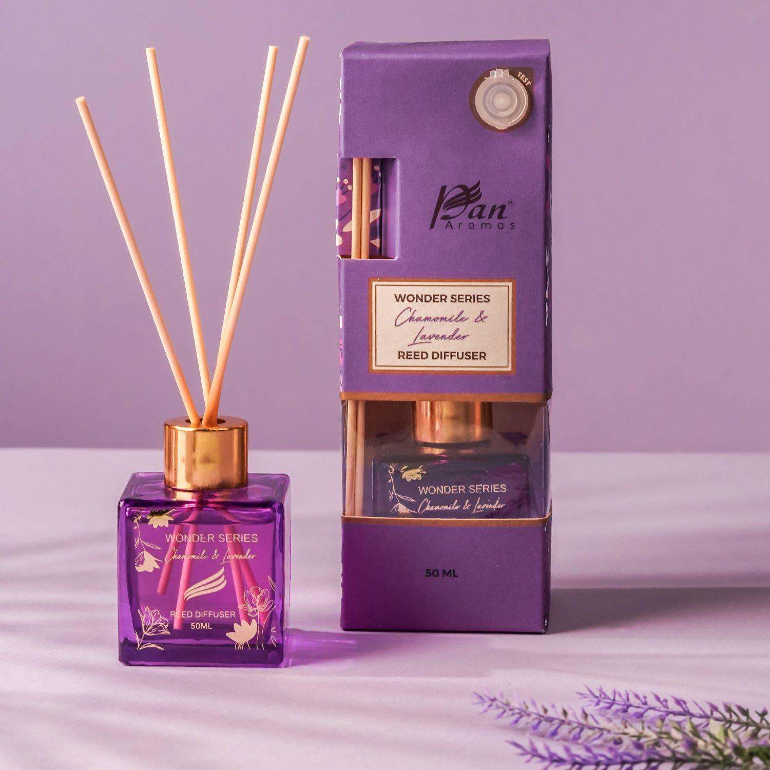 Chamomile & Lavender Scented Reed Diffuser - Wonder Series (50ml)-Chamomile & Lavender