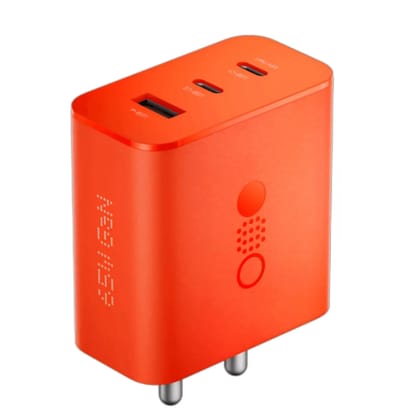 Muvit 65W GaN 3 Port Fast Charger Adapter for Nothing Phone-Orange