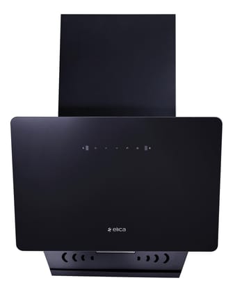 Elica 60cm 1200 m3/hr Vertical Filterless Autoclean Kitchen Chimney with Twin Suction Inlets | 15 Years Motor & 5 Years Comprehensive Warranty| KITTY FL 600 HAC LTW MS NERO |Black| Touch+Motion Sensor Elica 60cm 1200 m3/hr Vertical Filterless Autoclean K