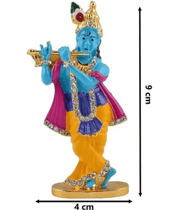 PAYSTORE - Alloy Lord Krishna God Idol ( 9 cm )