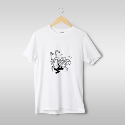 Luffy Regular Fit T-Shirt-S / White / 160 GSM