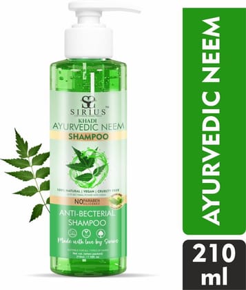 RKG SIRIUS KHADI ANTI DANDRUFF NEEM SHAMPOO | NO SLS & PARABEN | HAIR FALL CONTROL  (210 ML)