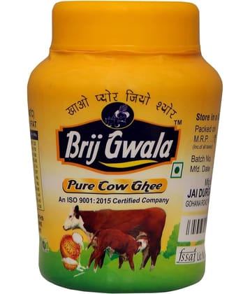 BRIJ GWALA Made Traditionally from Curd Ghee for Better Digestion and Immunity Ghee 500 mL
