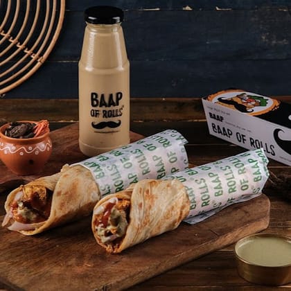 Paneer Roll With Makhani Paneer Roll & 1 Cold Coffee
