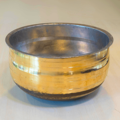 Brass Chatti with Tin Lining-Size 2