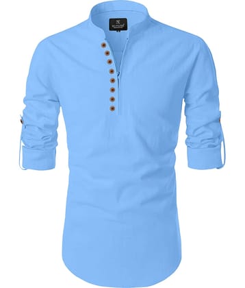 Nofilter Maroon Cotton Men's Regular Kurta ( Pack of 1 )