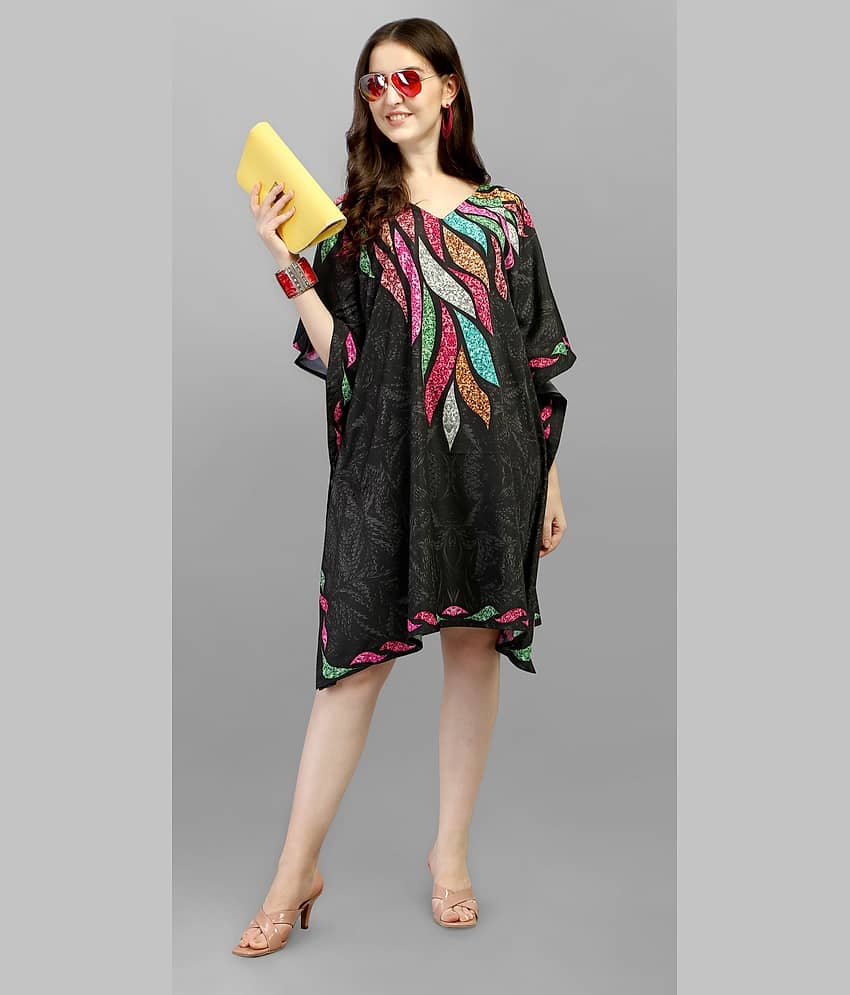 Silksutra Women's Satin Kaftan ( Multi Color )