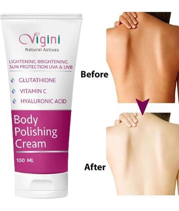 Vigini Skin Whitening Body Polishing Lightening Sunscreen Cream Kozi@care Glow D Tan Goree Day & Night Under Arms Face Serum SPF 30 Cream 100 gm Vigini Skin Whitening Body Polishing Lightening Sunscreen Cream Kozi@care Glow D Tan Goree Day & Night Under Arms Face Serum SPF 30 Cream 100 gm