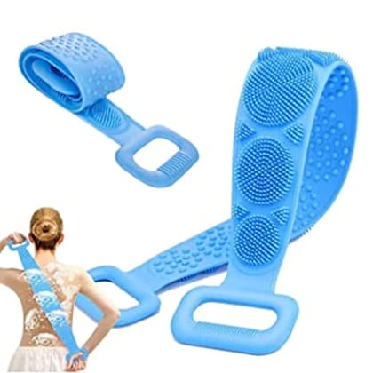 LA'FORTE Silicone Body Back Scrubber (Bathing Brush) 02 Pcs Pack