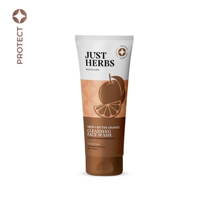 Cleansing Face Wash with Neem and Bitter Orange - Just Herbs
