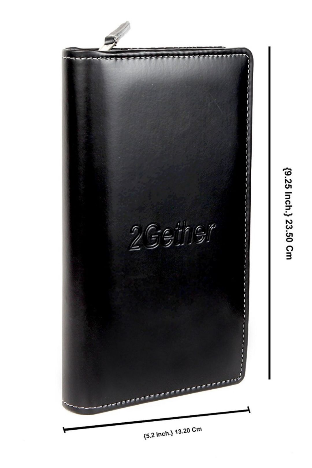 Sukeshcraft Unisex Pu Passport Holder for 4 Passport (Black)