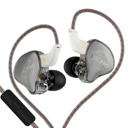 Concept Kart KZ EDC PRO IEM In Ear Wired Earphone, HiFi Dynamic Driver (DD) IEM, High-Functioning Silver-Plated OFC Cable, 0.75mm Detachable Cable, 3.5mm Plug for Audiophiles & Musicians. (Black) Concept Kart KZ EDC PRO IEM In Ear Wired Earphone, HiFi Dynamic Driver (DD) IEM, High-Functioning Silver-Plated OFC Cable, 0.75mm Detachable Cable, 3.5mm Plug for Audiophiles & Musicians. (Black)