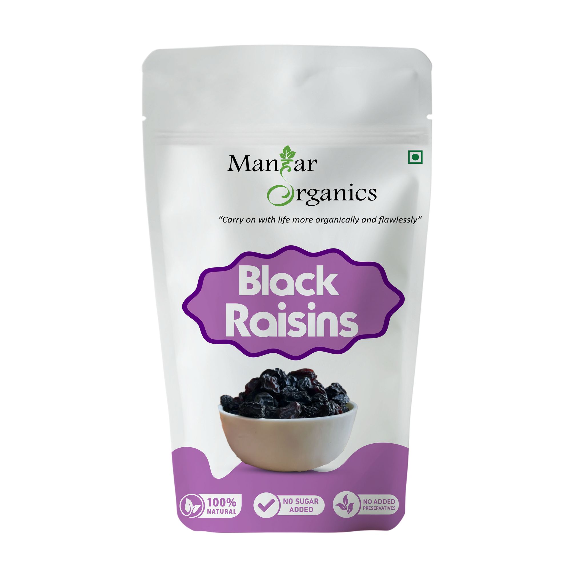 ManHar Organics Black Raisins 900gm | Kali Kishmish | Kala Draksh | Sulphate-Free | Rich in Iron, Antioxidants & Natural Sweetness | Healthy Snacking & Cooking Dry Fruit
