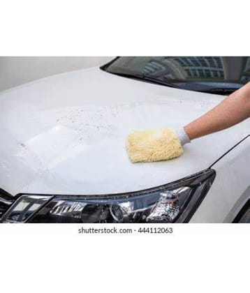 Mahek Accessories - Car Cleaning Car Wash Gloves Car Care Microfiber Cleaning Tools Car Wool Brush Soft Car Auto Car & Bike Cleaner for car accessories( Pack Of 1 )