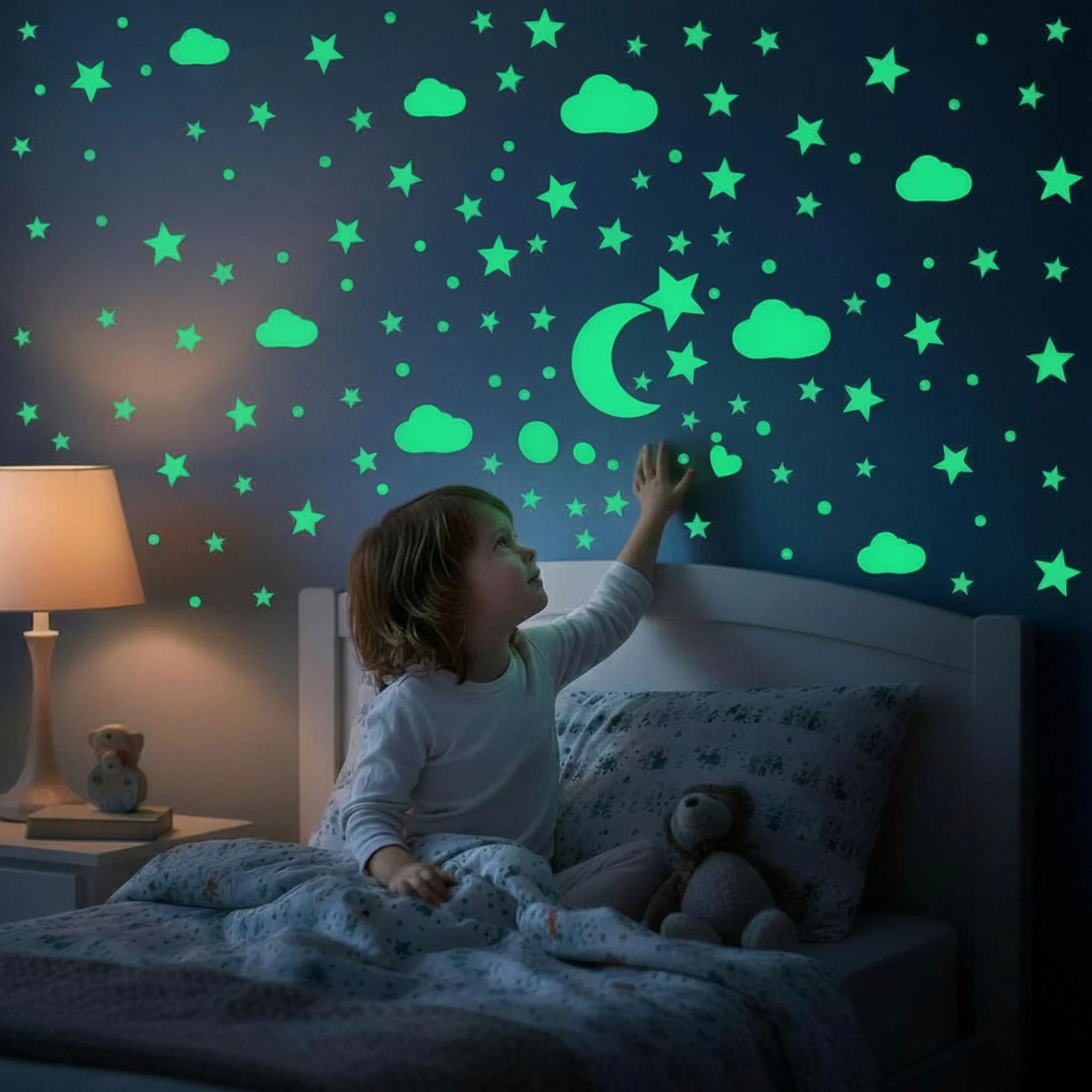 Glow in the Dark Sticker Craft Kit – DIY Luminous Stickers for Kids Art, Craft and Room Decoration