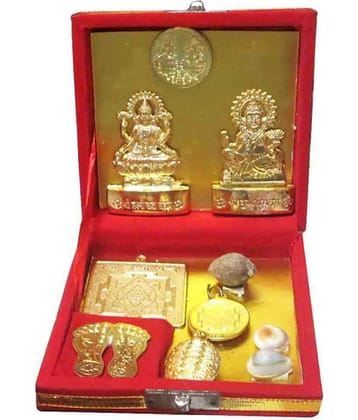 A1 laxmi ganesh Laxmi Ganesh Brass Idol