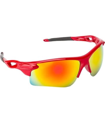 Fair-X Red Frame Red Mirror Sports Goggles For Men & Women