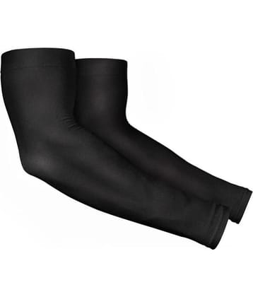 PROGIENCE Black Solid Riding Sleeves ( Single Set )