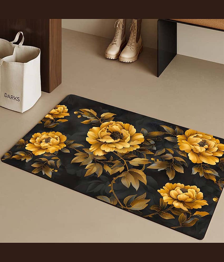 mahek accessories Set of 1 Anti-skid Rubber Door Mat ( 60 X 40 cm ) Multi