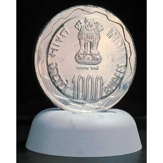 Brihadeeswarar Temple 1000 Rupees Silver Plated Heavy Weight (100G) Fancy