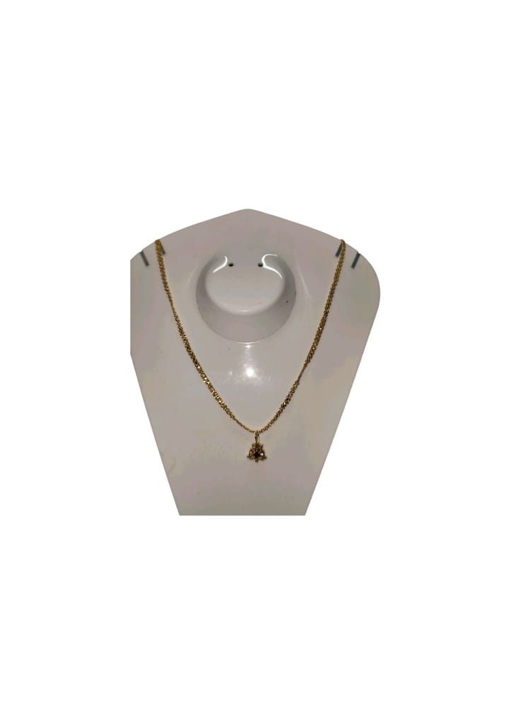 Gold Plated Traditional Pendant Set with Chain for Women
