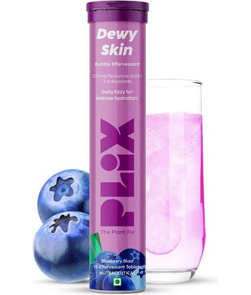 The Plant Fix Plix Dewy Skin Hyaluronic Acid & Nutrition Food For Intense Hydration (15 Tablets)