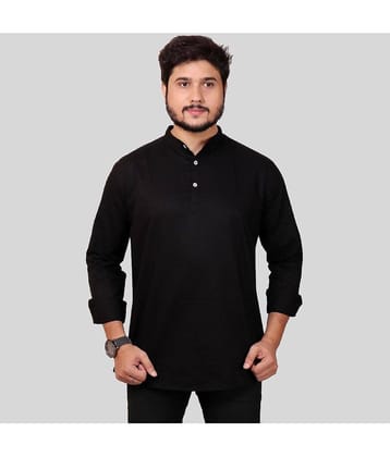 Made In The Shade - Black 100 percent Cotton Men's Regular Kurta ( Pack of 1 )