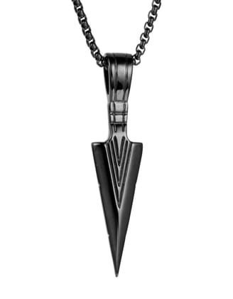Master Craft Pendant-With Box Chain / Black