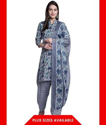 Rajnandini Women Cotton Blend Printed Straight Kurti With Patiala Salwar ( Multicolor )