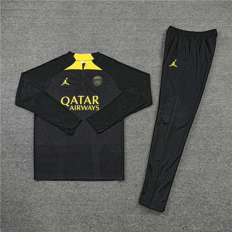 PSG Black & Yellow Training Suit 22 23 Season-S