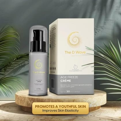 The D Wave Age Freeze Creme- 30 ML | Younger-Looking Skin, Flawless Complexion Cream| Anti-Aging for Wrinkle Reduction Hydrate, Nourish & Reduce Wrinkles