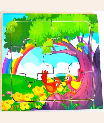 Peters Pence Wooden Multi-Color  Small Board  of  BIRDS  PUZZLE  FOR KIDS