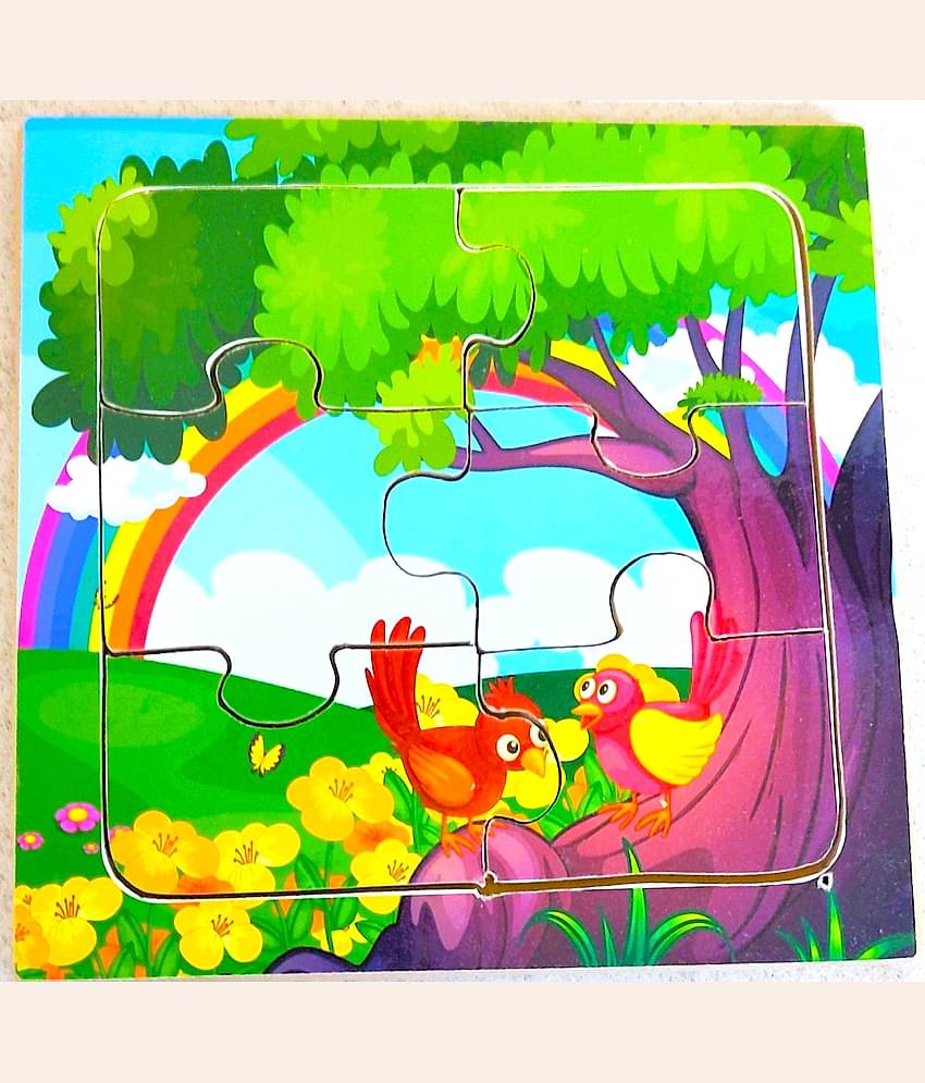 Peters Pence Wooden Multi-Color  Small Board  of  BIRDS  PUZZLE  FOR KIDS