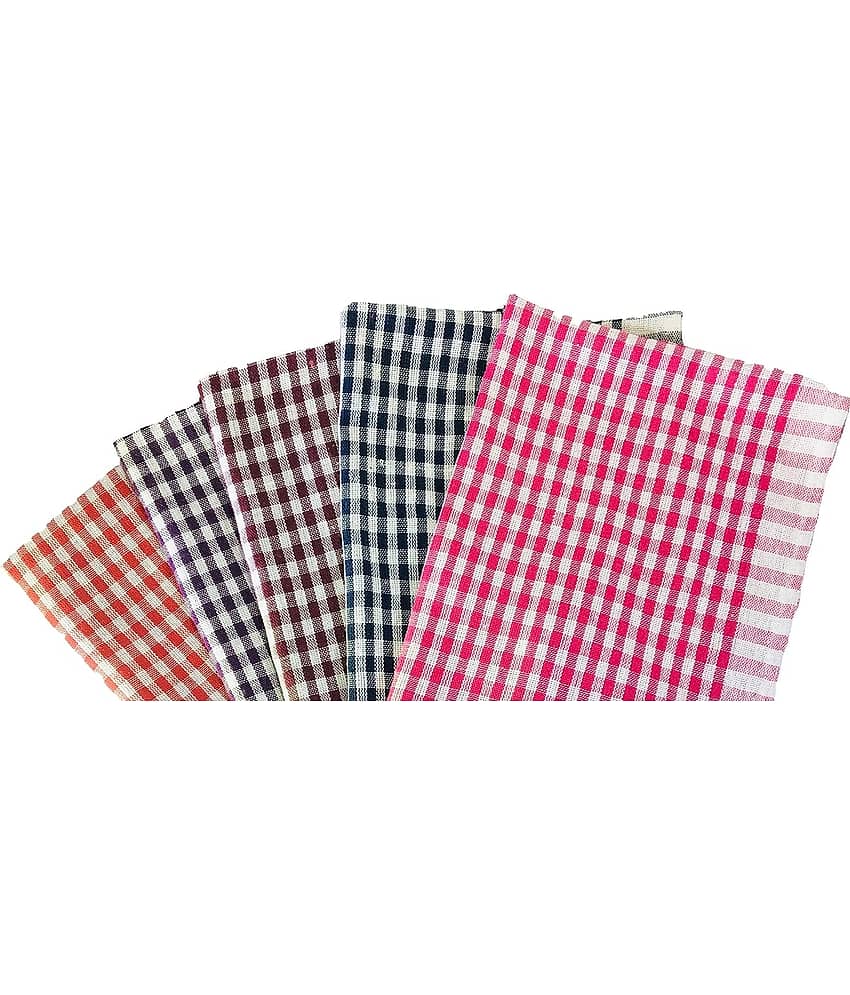 Water Absorbent Check Cloth ,Cleaning Towel, Kitchen Napkins, Roti Napkin, Table Napkins (5)