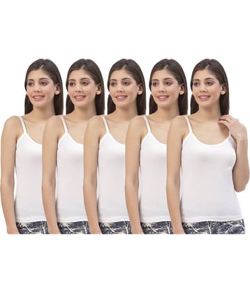 HAP Cotton Camisoles - White Pack of 5