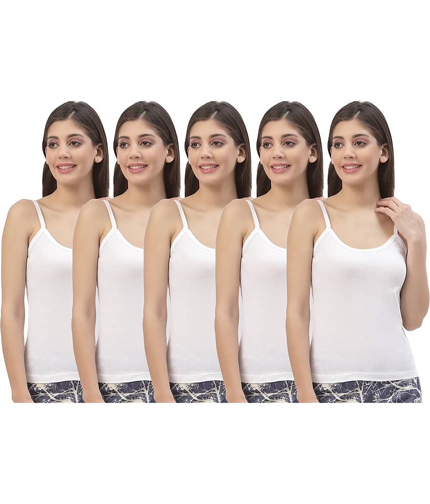 HAP Cotton Camisoles - White Pack of 5