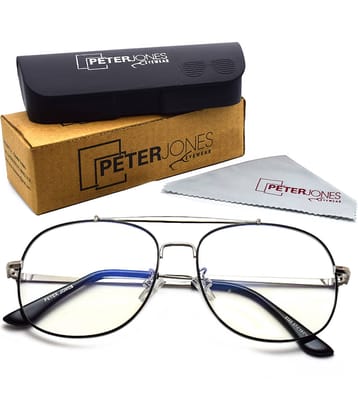 Unisex Blue Cut & Anti-glare Computer Glasses | For Computer Mobile TV | Eye Protection | Zero Power | Brand - Peter Jones