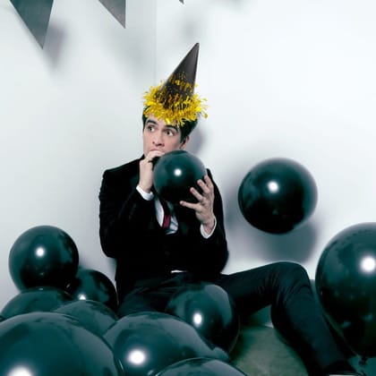 Black & Gold Happy Birthday Caps, Birthday Hats for Kids and Adults-Pack of 1