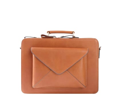 PIONEER LAPTOP BAG-TAN