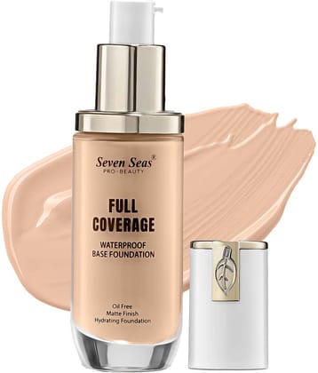 Seven Seas Full Coverage Waterproof Oil Free Matte Finish Hydrating Foundation (Skin)