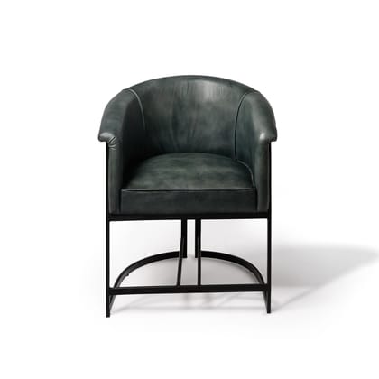 Rayal Barrel Chair Grey-Grey